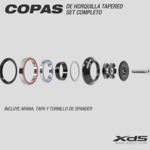 COPA DE HORQUILLA TAPERED COMPLETO